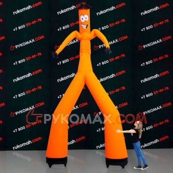 Аэромен фигура оранжевая рекламная 5м