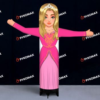 Рекламная машущая Принцесса с диадемой 2,5м