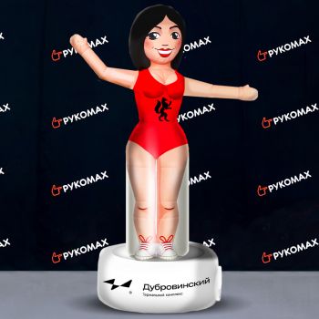 Надувная Девушка с машущей рукой для рекламы термов 3м