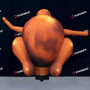 Надувная фигура Курица Гриль для рекламы кафе 2,5м