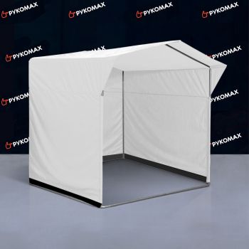 Каркасная торговая палатка с белым тентом 2x2м