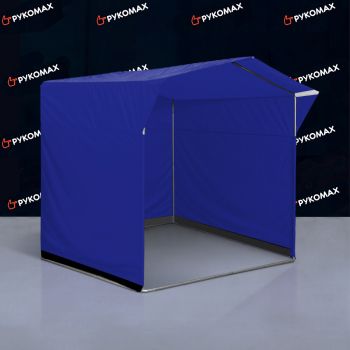 Каркасная торговая палатка с синим тентом 2x2м