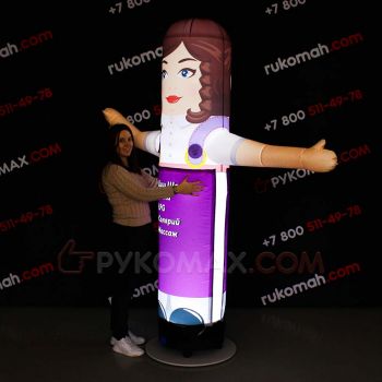 Рукомах девушка для рекламы салонов с подсветкой 2,5м