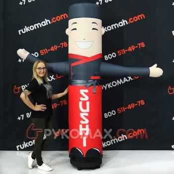 Рекламная кукла Повар с машущей рукой для рекламы суши и роллов 2,5 метра