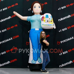 Надувная фигура девушка для рекламы магазина Премиум