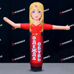 Надувная фигура Девушка для рекламы магазина одежды и обуви