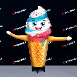 Машущая фигура Рожок для рекламы мороженого