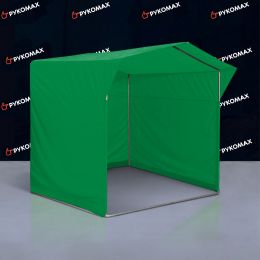 Палатка для уличной торговли одноцветная зелёная