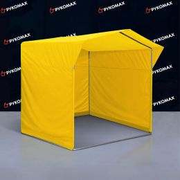 Палатка для уличной торговли одноцветная жёлтая