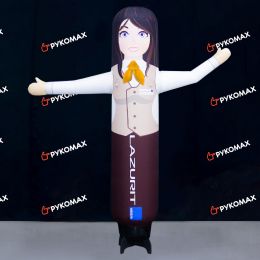 Фигура надувная зазывающая в форме девушки для рекламы