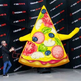 Надувная Зазывала Пицца с машущей рукой для рекламы пиццерии Премиум
