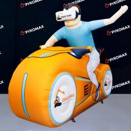 Надувная уличная фигура Гонщик на мотоцикле